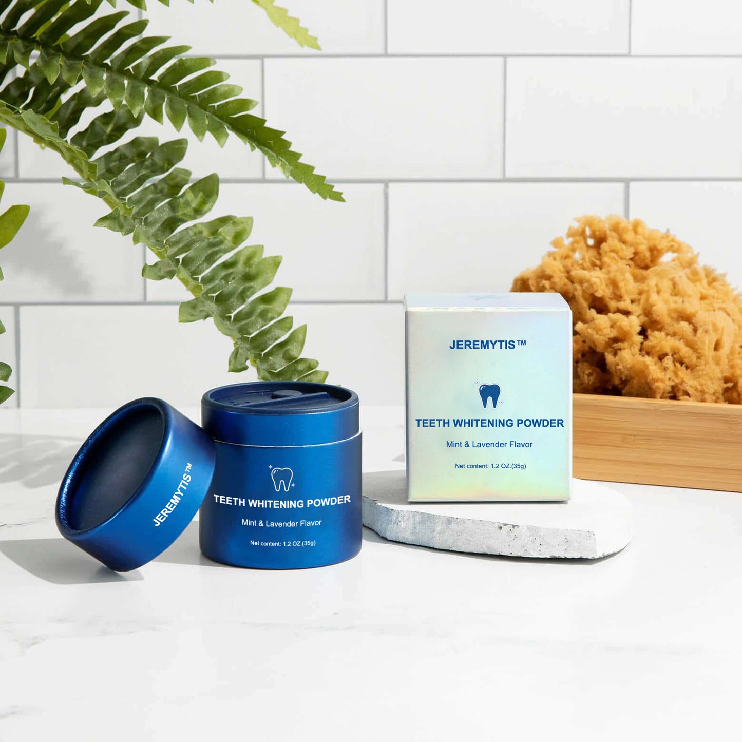 Magic Whitening Toothpaste JEREMYTIS™ Powder with Hydroxyapatite - World's First & Only! Sprinkle or Dip!