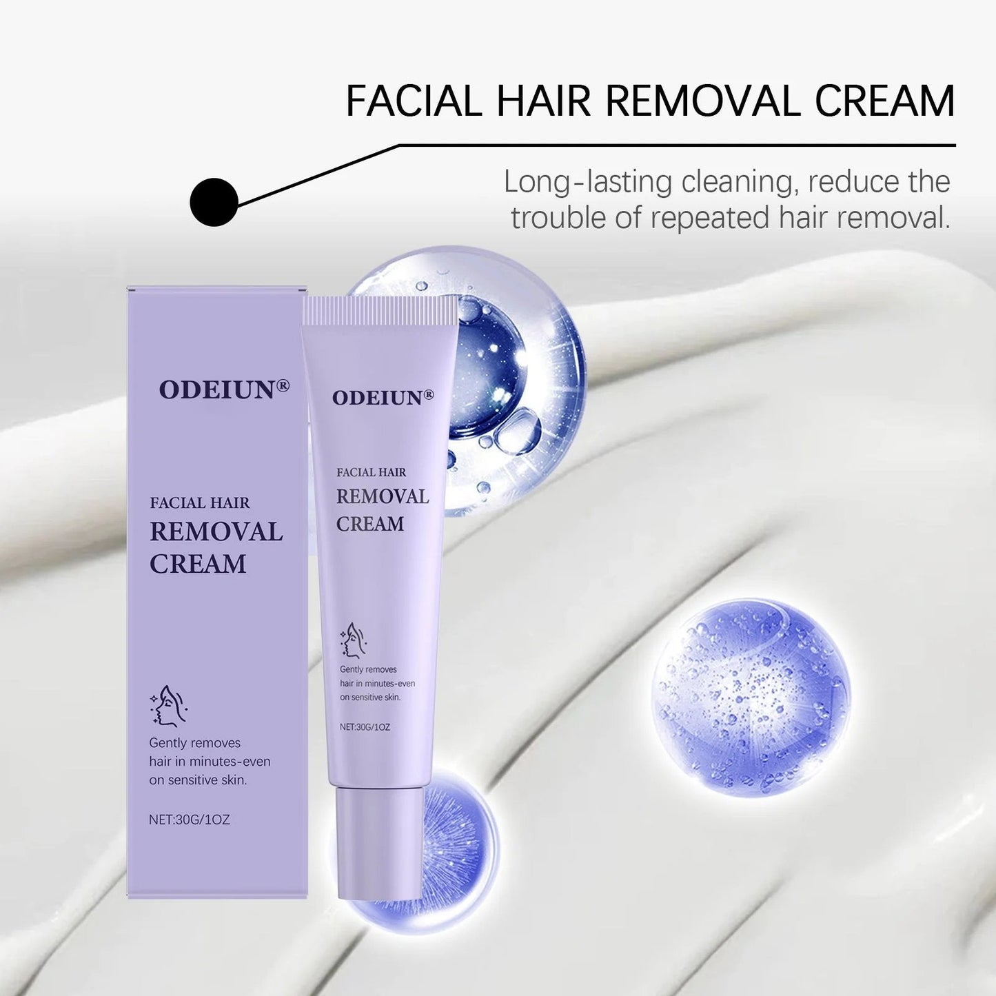 ODEIUN® Gentle and Painless Facial Hair Removal Cream
